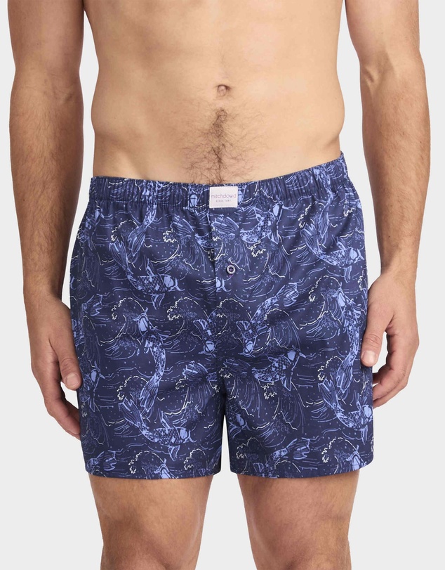 Mitch Dowd - Mitchdowd Koi Pond Cotton Boxer Shorts 3 Pack