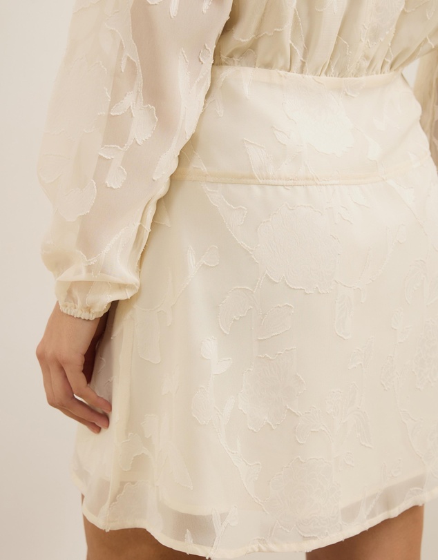 Atmos&Here - Livia Jacquard Mini Shirt Dress