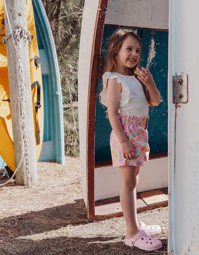 WITH LOVE FOR KIDS - Paperbag Denim Shorts - Babies - Kids