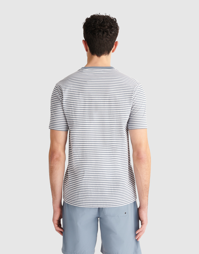 Peckham Rye  - Peckham Rye Textured Stripe SS T-Shirt