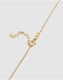 Elli Jewelry - Necklace Cross Crystal Pendant 925 Sterling Silver Gold-Plated