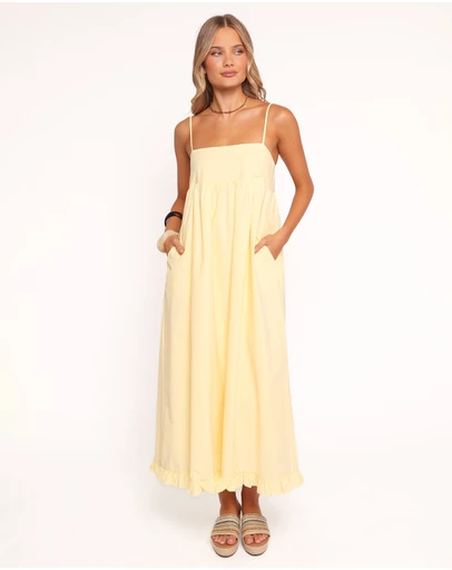 Petal & Pup - Miuccia Maxi Dress - Butter Yellow