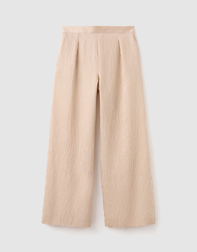 M.N.G - Striped Lyocell Trousers