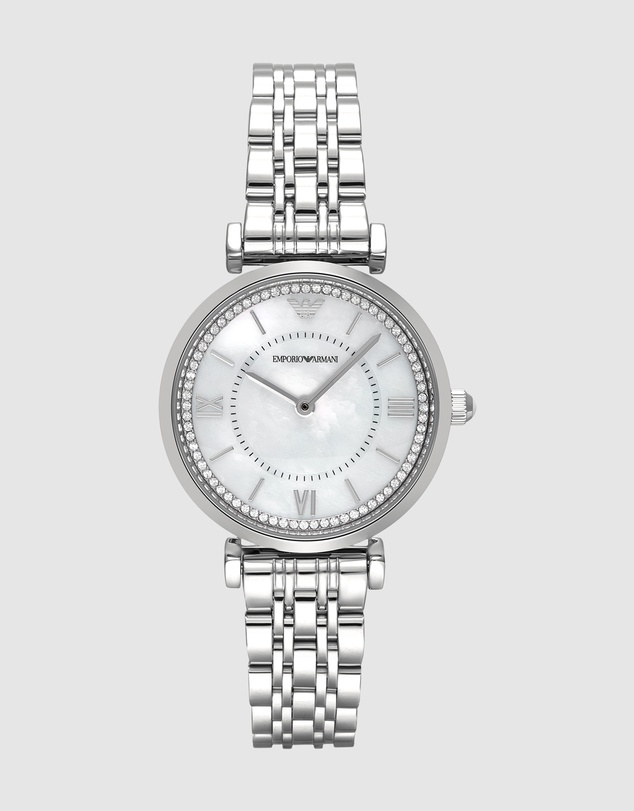 Emporio Armani - Silver Tone Analogue Watch