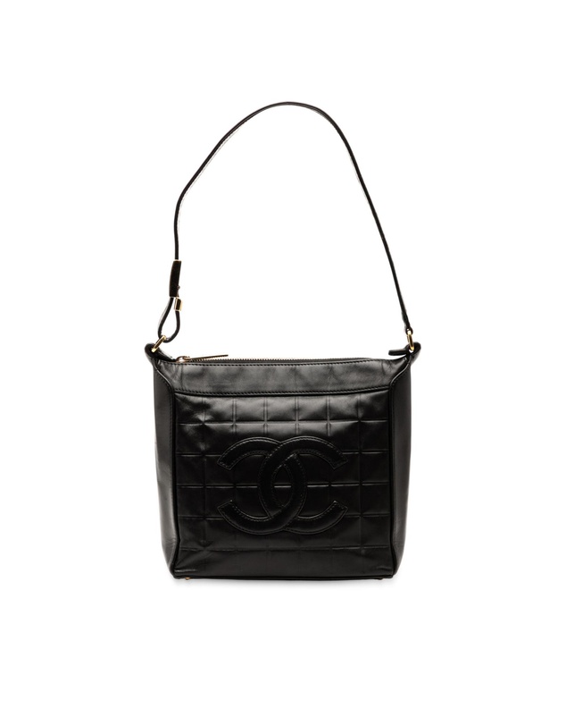 Pre-Loved by Azura Reborn - Pre-Loved CC Chocolate Bar Lambskin Shoulder Bag