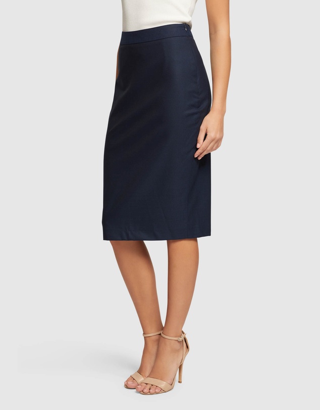 Oxford - Peggy Wool Stretch Suit Skirt
