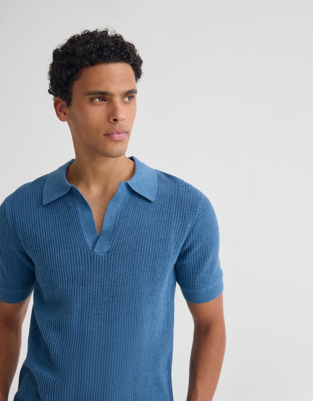 Oxford - Huck Lined Knitted Polo