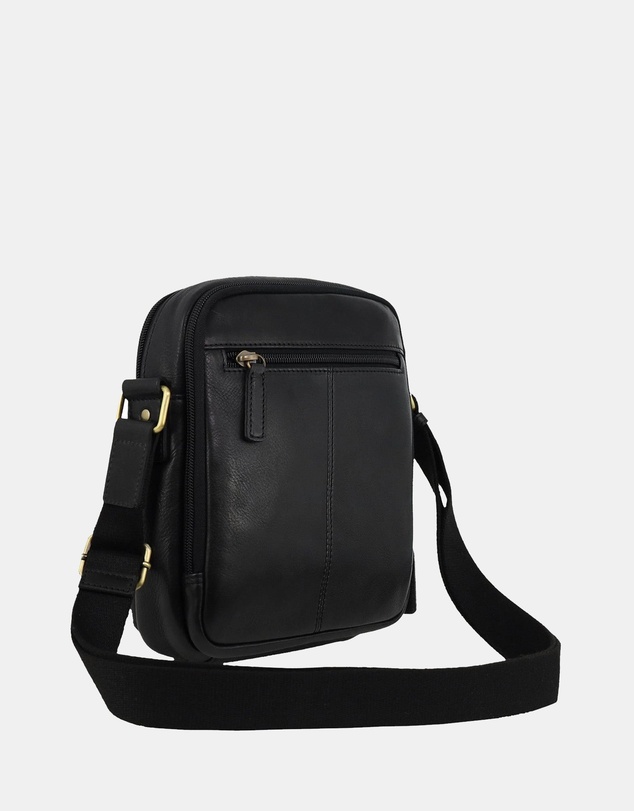 Pierre Cardin - Pierre Cardin Men's Leather Compact Crossbody Bag