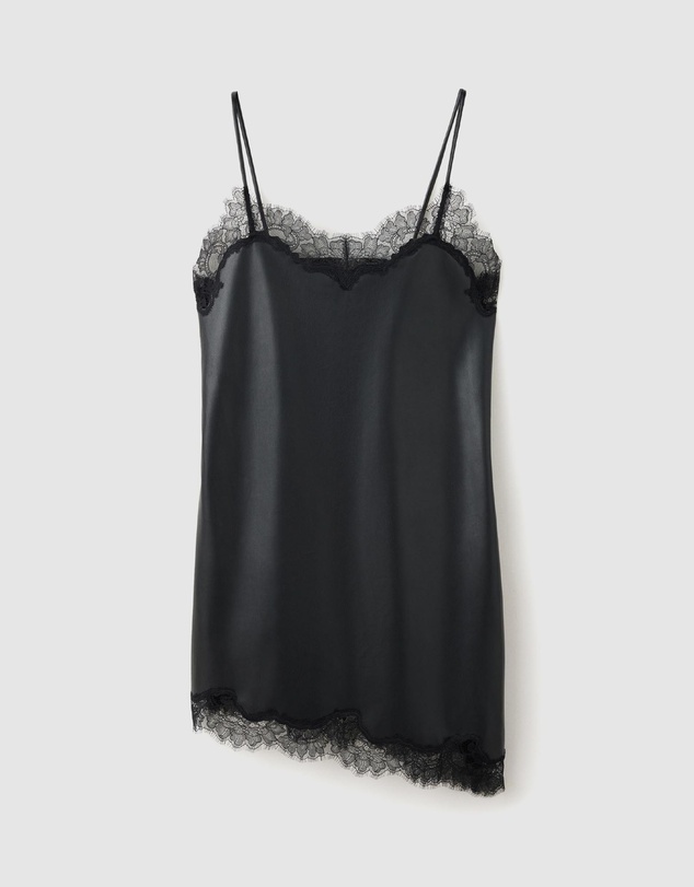 M.N.G - Faux-Leather Slip Dress