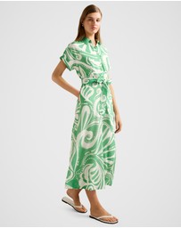 Forever New - Hilary Belted Linen Midi Dress