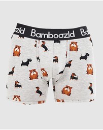 Bamboozld - Mens 2 Pack Yappy Dogs Bamboo Jersey Trunks
