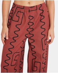 RVCA - Womens Farlow Elastic Linen Pants