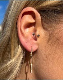 Izoa - Louisa Link Drop Earrings