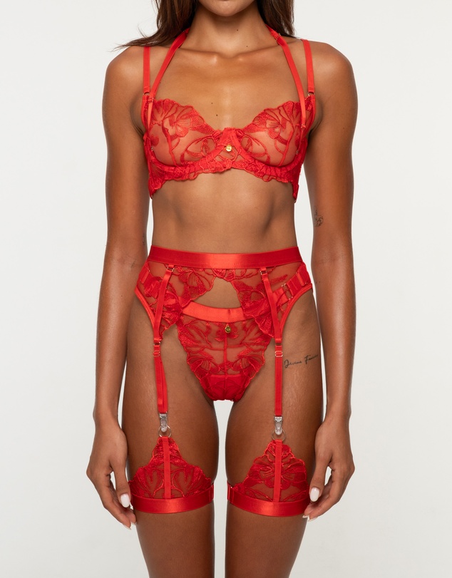 One Empire - Isadora Red Lingerie Set