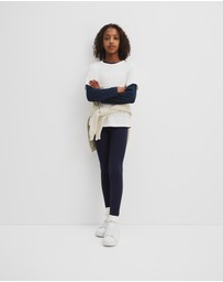 Country Road - Organically Grown Cotton Blend Solid Rib Legging