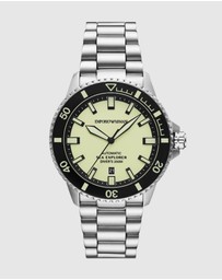 Emporio Armani - Silver Tone Automatic Watch