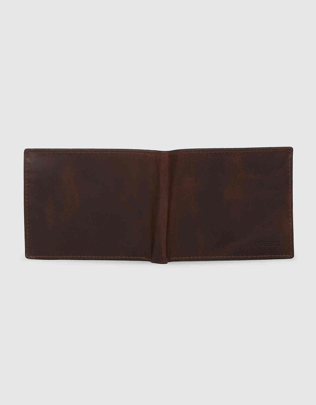 Fossil - Derrick Dark Brown Large Coin Pocket Bifold