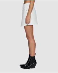 Ksubi - Rap Skirt Curve Ecru