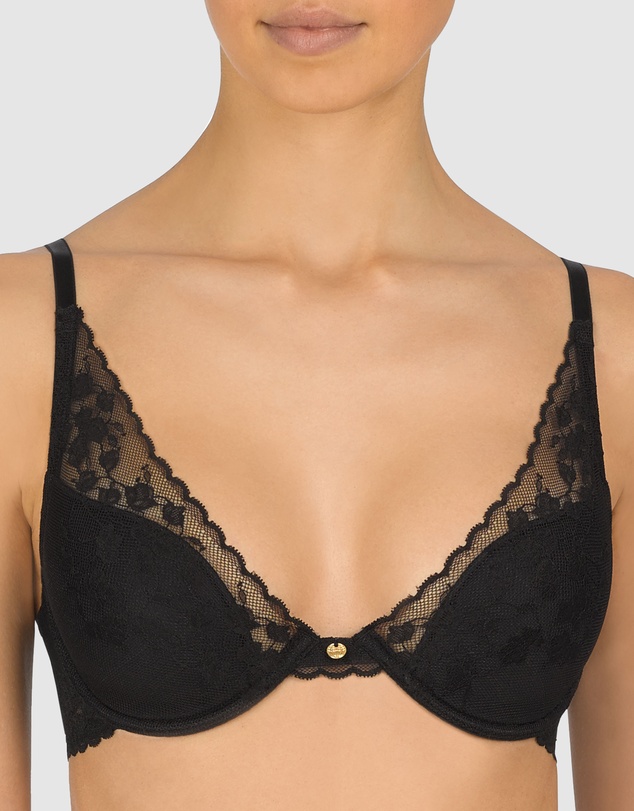 Natori - Cherry Blossom Convertible-to-Racerback Lace Plunge Bra