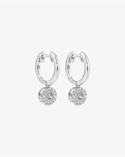 Michael Hill - Lume Lab Round Brilliant Huggie Earrings with 0.30 Carat TW of Laboratory-Grown Diamonds in Sterling Silver