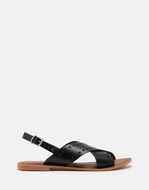 Just Because - Malita Leather Slingback Sandals