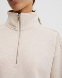 Country Road - Australian Good Earth Cotton Zip Neck Sweat