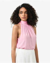 Forcast - Shelby Draped Sleeveless Top