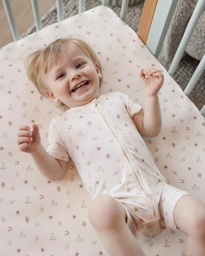Kynd Baby - Fitted Cot Sheet in Country Pristine