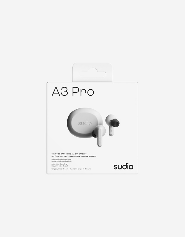 Sudio - A3 Pro - True Wireless Bluetooth 5.4 Headphones/Earbuds, Active Noise Cancelling