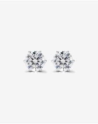 Michael Hill - 9.5mm Round Brilliant Cubic Zirconia Stud Earrings in Sterling Silver