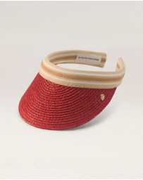 Helen Kaminski - Bianca 8 Raffia Stripe Visor