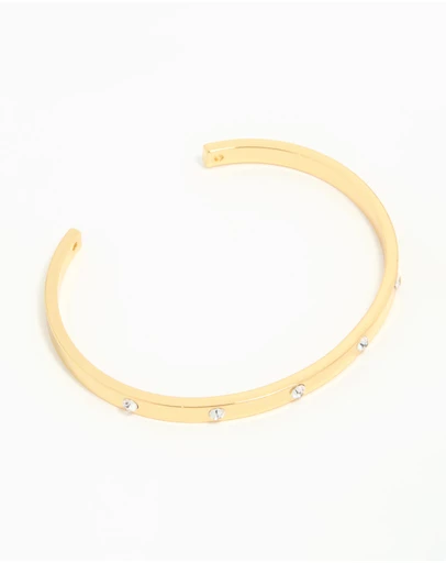 Lovisa - Gold Plated Diamante Wrist Cuff