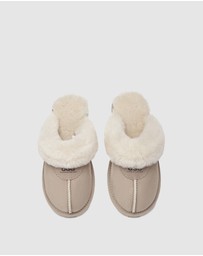 EVERAU - Australian Shepherd Ugg Waffle Slipper Sheepskin Upper House Shoes