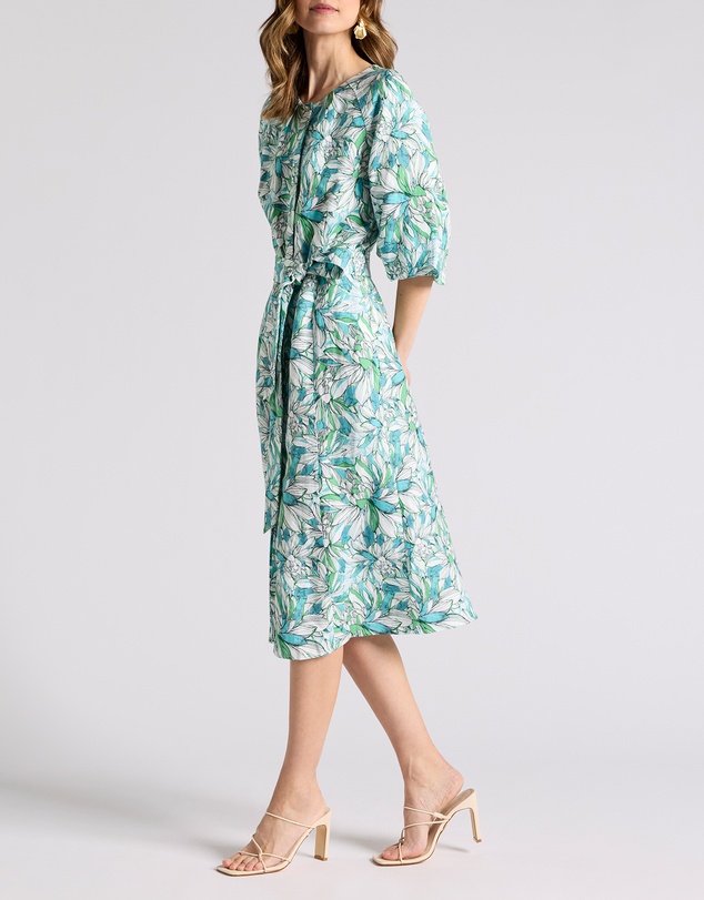 David Lawrence - Mirabeau Linen Blend Dress