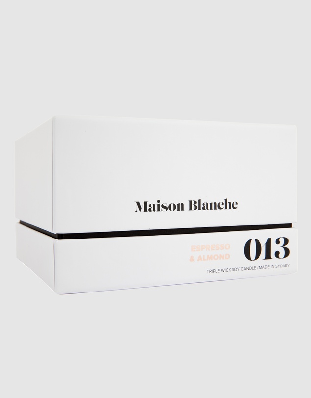 Maison Blanche - 013 Espresso & Almond - Deluxe Candle