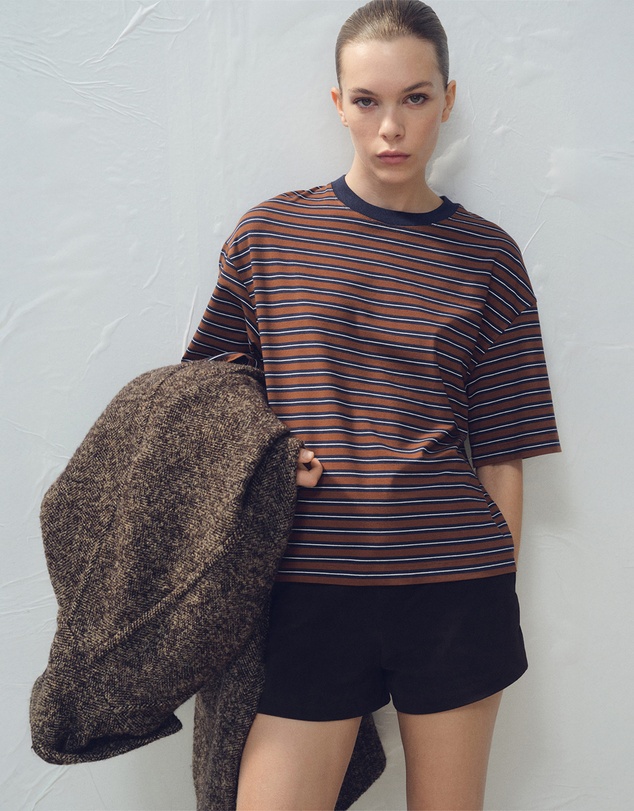 M.N.G - Striped Short-Sleeved T-Shirt