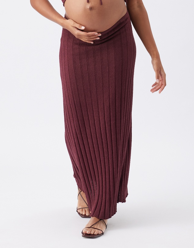 Ripe Maternity - Charli Rib Knit Skirt