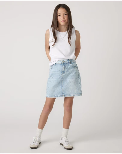 Decjuba Kids - Embellished Denim Skirt - Kids