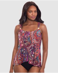 Miraclesuit Swimwear  - Dynasty Dazzle Underwired Draped Tankini Top