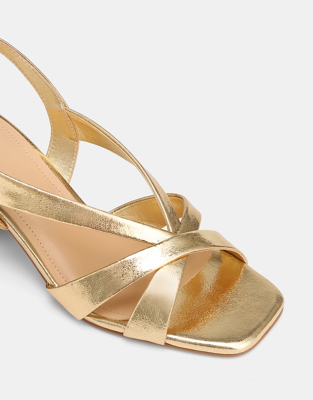 Wittner - Josie Metallic Leather Mid Heels