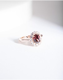 Lovisa - Rose Gold Pink Stone Engagement Ring