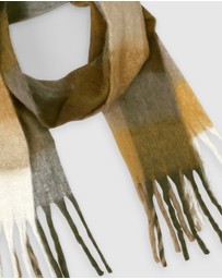 Belle & Bloom - Vail Checkered Scarf - Earth