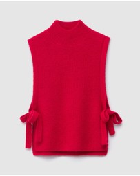 & Other Stories - Wool Bib Collar Top