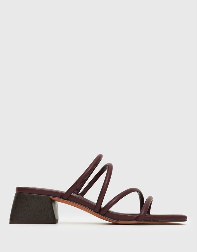 Betts - Hallie Low Wooden Block Heel Mules