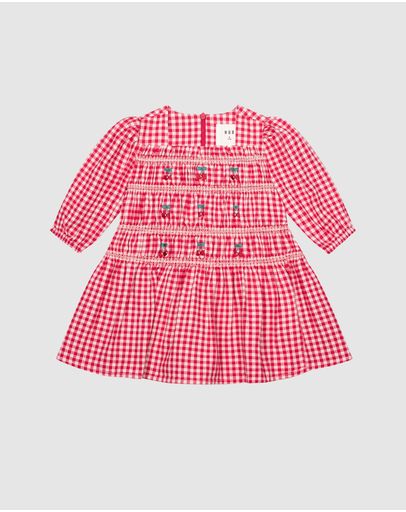 Dusty Pink & Cherry Check
