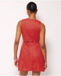 AERE - Noa Linen Mini Dress