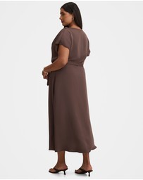 Forever New Curve - Kylee Curve Button Neck Dress