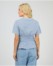 All About Eve - Tyler Stripe Tee Blue