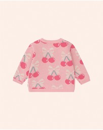 Huxbaby - Cherry Bow Pullover - Babies-Kids