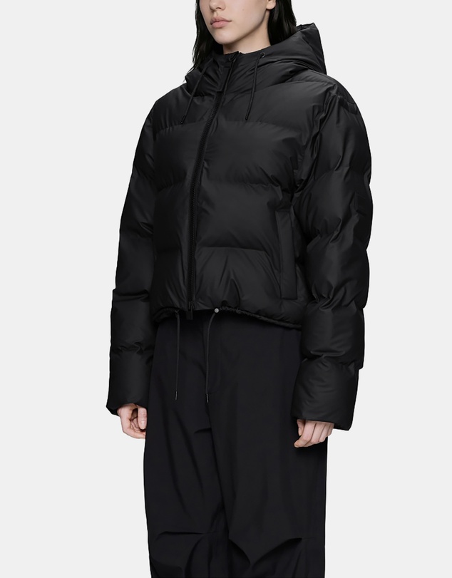 RAINS - Women's Alta Short Puffer Jacket Black